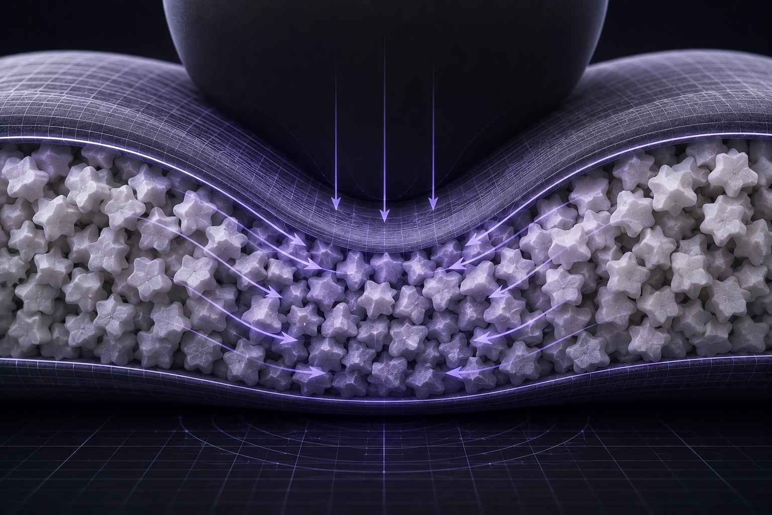 Anti-Allergy Sleep AI Pillow Artificial Indentation Technology