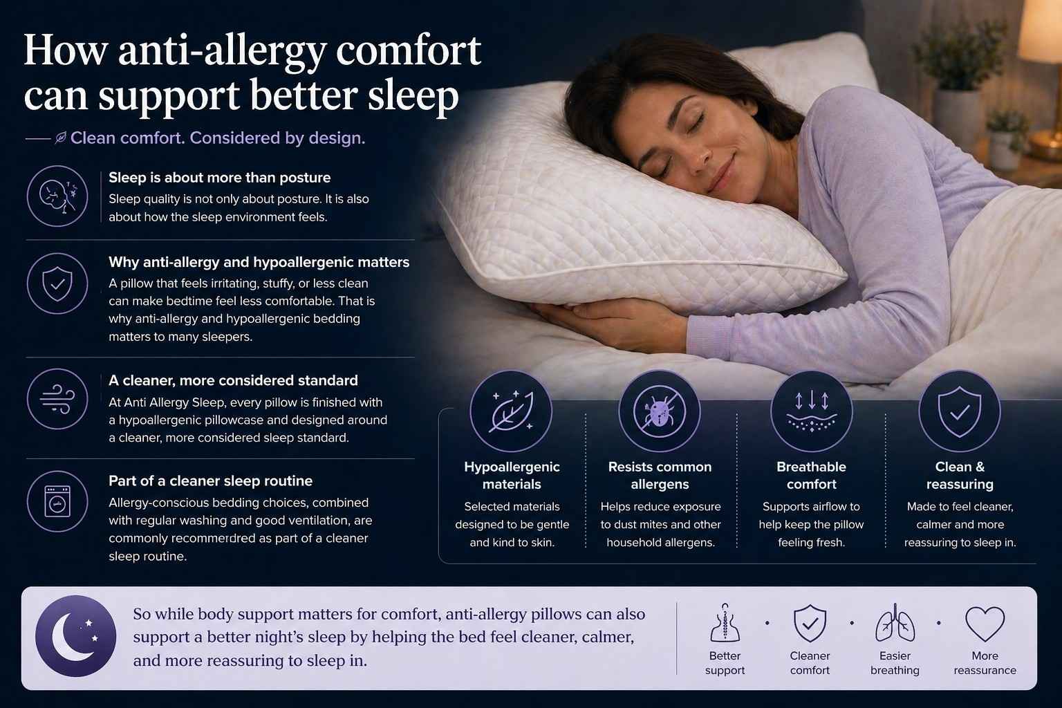 How anti allergy comfort can support better sleep