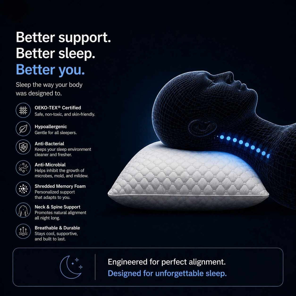 Original Hotel Pillow | Hypoallergenic Anti Allergy Memory Foam Hotel Pillow UK
