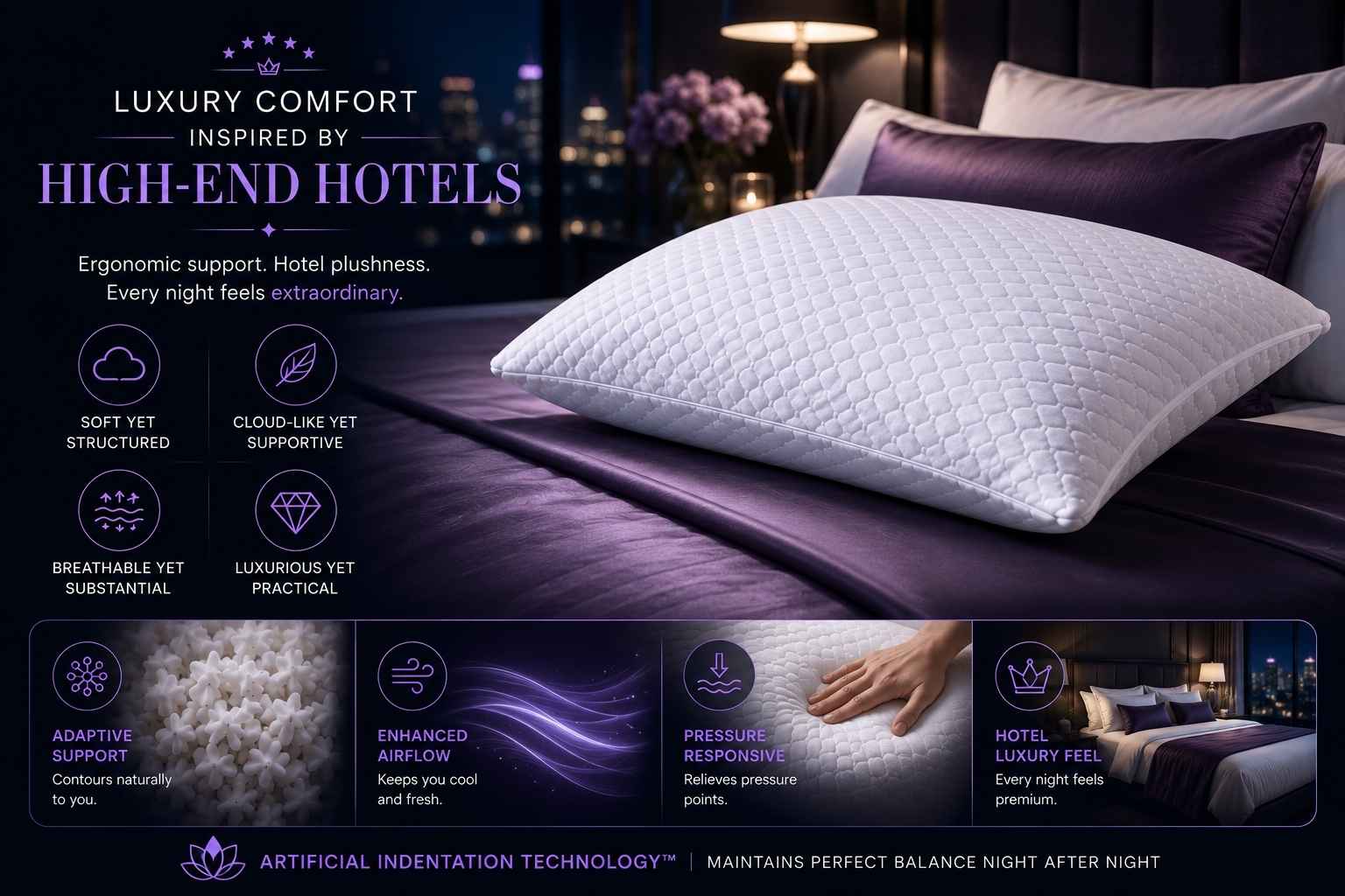 Luxury anti allergy sleep comfort recommended by boutique luxury hotels